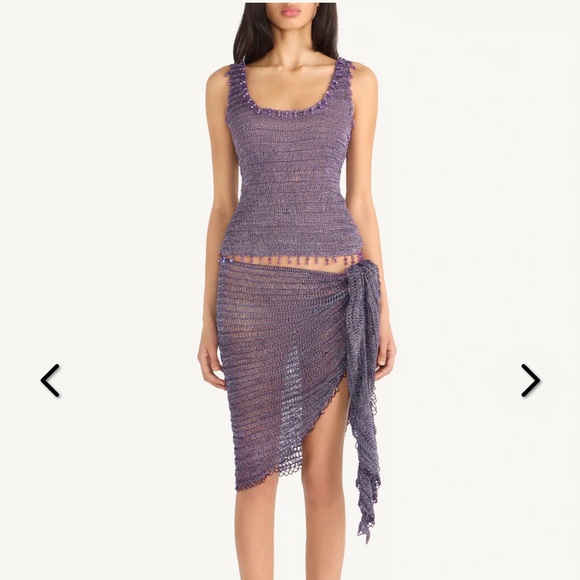 Asta Resort Other - Violet Knit Top and Skirt Set
